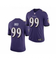 Men's Baltimore Ravens #99 Jayson Oweh Purple 2021 Vapor Untouchable Limited Jersey