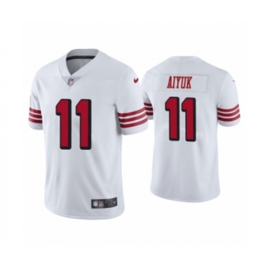 Men's San Francisco 49ers #11 Brandon Aiyuk 2020 Limited White Rush Vapor Untouchable Football Jersey Men's San Francisco 49ers #11 Brandon Aiyuk 2020 Limited White Rush Vapor Untouchable Football Jersey