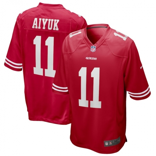 Men's San Francisco 49ers #11 Brandon Aiyuk Nike Scarlet 2020 NFL Draft First Round Pick Game Jersey Men's San Francisco 49ers #11 Brandon Aiyuk Nike Scarlet 2020 NFL Draft First Round Pick Game Jersey