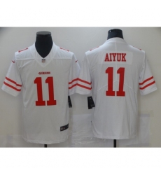 Men's San Francisco 49ers #11 Brandon Aiyuk White Nike Scarlet Player Limited Jersey