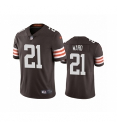 Cleveland Browns #21 Denzel Ward Brown 2020 Vapor Limited Jersey Cleveland Browns #21 Denzel Ward Brown 2020 Vapor Limited Jersey