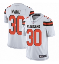 Men's Nike Cleveland Browns #30 Denzel Ward White Vapor Untouchable Limited Player NFL Jersey