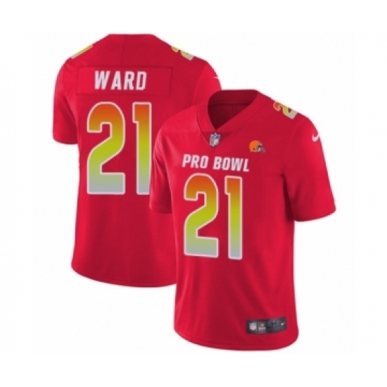 Youth Nike Cleveland Browns #21 Denzel Ward Limited Red AFC 2019 Pro Bowl NFL Jersey Youth Nike Cleveland Browns #21 Denzel Ward Limited Red AFC 2019 Pro Bowl NFL Jersey
