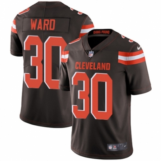 Youth Nike Cleveland Browns #30 Denzel Ward Brown Team Color Vapor Untouchable Limited Player NFL Jersey Youth Nike Cleveland Browns #30 Denzel Ward Brown Team Color Vapor Untouchable Limited Player NFL Jersey