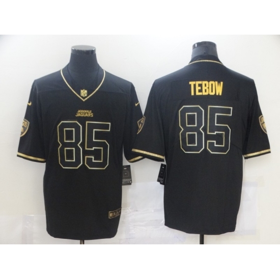 Men's Jacksonville Jaguars #85 Tim Tebow Black Gold Nike Teal Limited Jersey Men's Jacksonville Jaguars #85 Tim Tebow Black Gold Nike Teal Limited Jersey