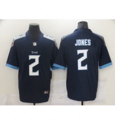 Men's Tennessee Titans #2 Julio Jones Nike Navy Draft First Round Pick Limited Jersey