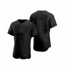 Men's Clayton Kershaw #22 Los Angeles Dodgers Black Awards Collection NL MVP Jersey