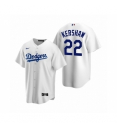 Men's Los Angeles Dodgers #22 Clayton Kershaw Nike White Replica Home Jersey