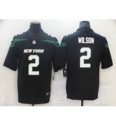 Men's New York Jets #2 Zach Wilson Nike Gotham Black 2021 Draft First Round Pick Leopard Jersey