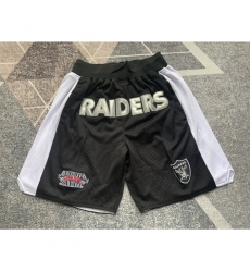 Men's Oakland Raiders Black Shorts