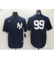 Men's New York Yankees #99 Aaron Judge Authentic Navy Blue Nike Jersey
