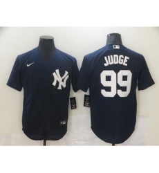 Men's New York Yankees #99 Aaron Judge Authentic Navy Blue Nike MLB Jersey