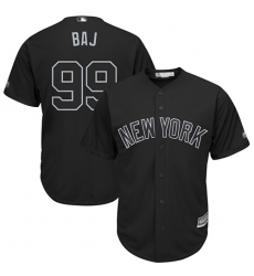 Men's New York Yankees #99 Aaron Judge Black BAJ Players Weekend Cool Base Stitched MLB Jersey