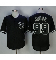 Men's New York Yankees #99 Aaron Judge Black Fashion Stitched MLB Jersey