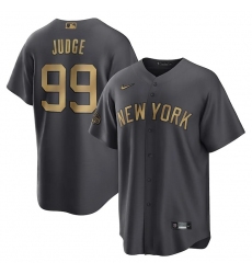 Men's Nike New York Yankees #99 Aaron Judge  Charcoal 2022 MLB All-Star Game Jersey