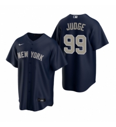 Men's Nike New York Yankees #99 Aaron Judge Navy Alternate Stitched Baseball Jersey