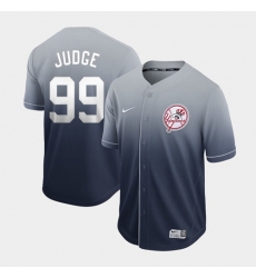 Nike Men's New York Yankees #99 Aaron Judge Navy Fade Authentic Stitched MLB Jersey