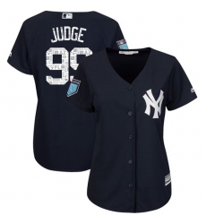 Women's New York Yankees #99 Aaron Judge Navy Blue 2018 Spring Training Cool Base Stitched MLB Jersey