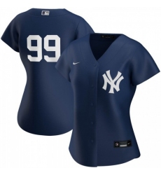 Women's New York Yankees #99 Aaron Judge Nike 2020 Spring Training Home MLB Player Jersey Navy
