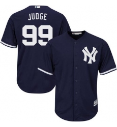 Youth New York Yankees #99 Aaron Judge Navy blue Cool Base Stitched MLB Jersey