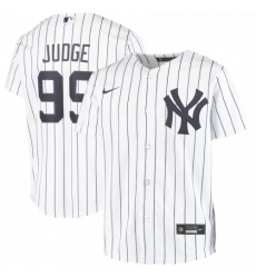 Youth New York Yankees #99 Aaron Judge Nike Home 2020 MLB Player Jersey White