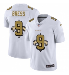 Men's New Orleans Saints #9 Drew Brees White Nike White Shadow Edition Limited Jersey