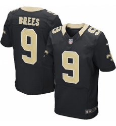 Men's Nike New Orleans Saints #9 Drew Brees Black Team Color Vapor Untouchable Elite Player NFL Jersey