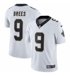 Men's Nike New Orleans Saints #9 Drew Brees White Vapor Untouchable Limited Player NFL Jersey