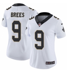Women's Nike New Orleans Saints #9 Drew Brees White Vapor Untouchable Limited Player NFL Jersey