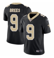 Youth Nike New Orleans Saints #9 Drew Brees Black Team Color Vapor Untouchable Limited Player NFL Jersey