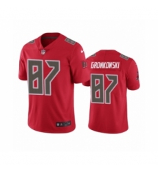 Tampa Bay Buccaneers #87 Rob Gronkowski Color Rush Limited Red Jersey