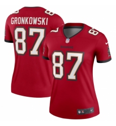 Women's Tampa Bay Buccaneers #87 Rob Gronkowski Nike Red Legend Jersey