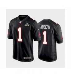 Men's Tampa Bay Buccaneers #1 Greg Joseph Black game Super Bowl LV Jersey