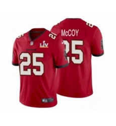 Men's Tampa Bay Buccaneers #25 LeSean McCoy Red 2021 Super Bowl LV Jersey