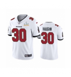 Men's Tampa Bay Buccaneers #30 Ke'Shawn Vaughn White Super Bowl LV Jersey