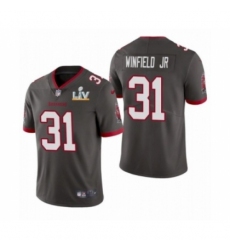 Men's Tampa Bay Buccaneers #31 Antoine Winfield Jr Super Bowl LV Pewter Jersey