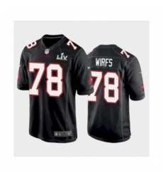 Men's Tampa Bay Buccaneers #78 Tristan Wirfs Black Fashion Super Bowl LV Jersey