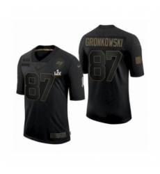 Men's Tampa Bay Buccaneers #87 Salute To Service Jersey Super Bowl LV