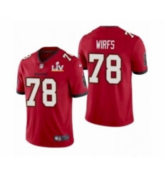 Women's  Tampa Bay Buccaneers #78 Tristan Wirfs Red 2021 Super Bowl LV Jersey