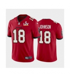 Youth Tampa Bay Buccaneers #18 Tyler Johnson Red 2021 Super Bowl LV Jersey