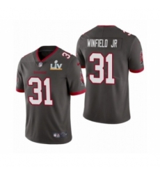 Youth Tampa Bay Buccaneers #31 Antoine Winfield Jr Super Bowl LV Pewter Jersey
