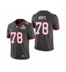 Youth Tampa Bay Buccaneers #78 Tristan Wirfs Pewter Super Bowl LV Jersey