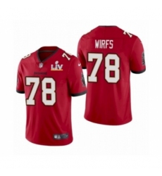 Youth Tampa Bay Buccaneers #78 Tristan Wirfs Red 2021 Super Bowl LV Jersey