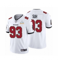 Men's  Tampa Bay Buccaneers #93 Ndamukong Suh White 2021 Super Bowl LV Jersey