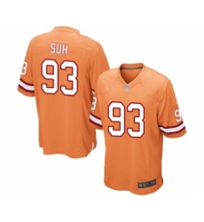 Youth Tampa Bay Buccaneers #93 Ndamukong Suh Limited Orange Glaze Alternate Football Jersey