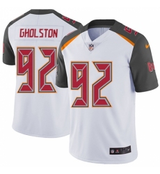 Men's Nike Tampa Bay Buccaneers #92 William Gholston White Vapor Untouchable Limited Player NFL Jersey