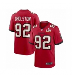 Men's  Tampa Bay Buccaneers #92 William Gholston Red Super Bowl LV Jersey