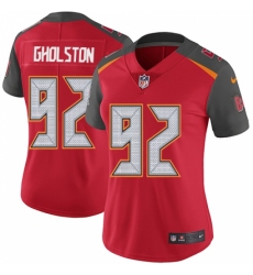 Women's Nike Tampa Bay Buccaneers #92 William Gholston Red Team Color Vapor Untouchable Limited Player NFL Jersey