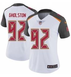 Women's Nike Tampa Bay Buccaneers #92 William Gholston White Vapor Untouchable Limited Player NFL Jersey