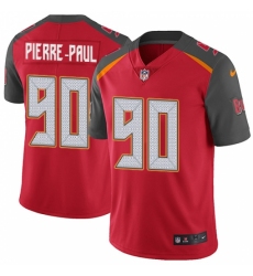 Men's Nike Tampa Bay Buccaneers #90 Jason Pierre-Paul Limited Red Rush Drift Fashion NFL Jersey